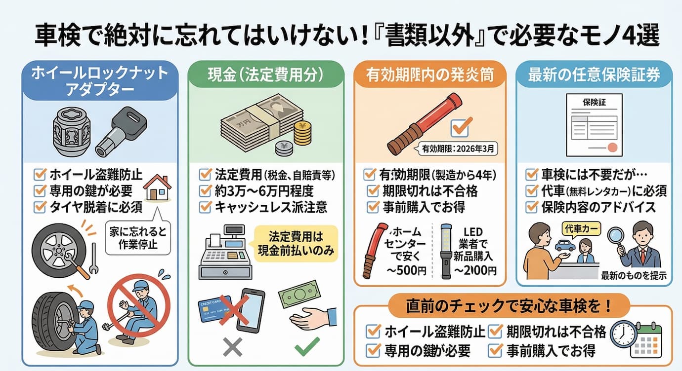 絶対に忘れてはいけない！「書類以外」で必要なモノ4選